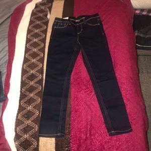 Girls Elastic Waist Jeggings